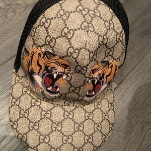 Gucci Tigers Print Baseball Hat